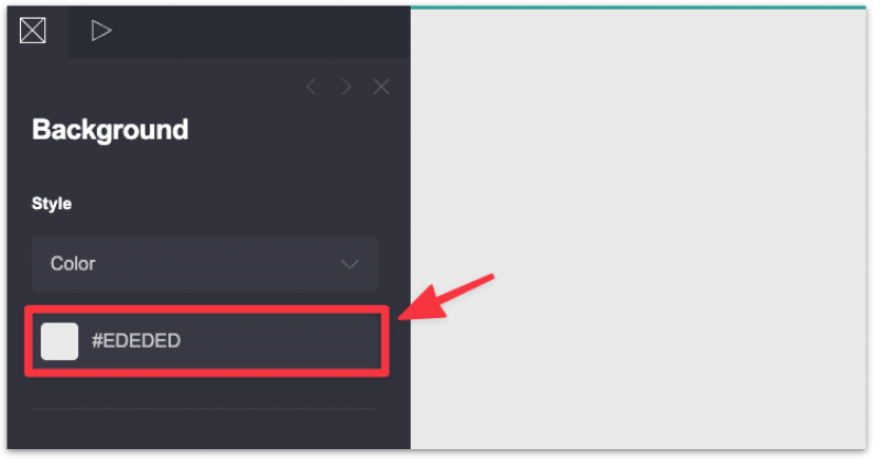 Change the Carrd background color