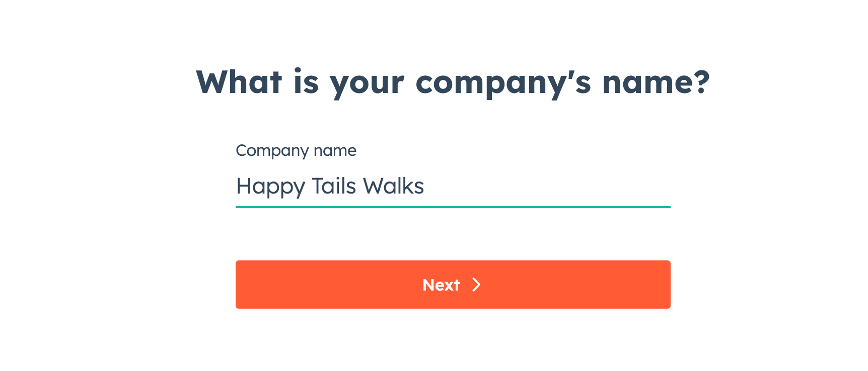 Hubspot onboarding - company name