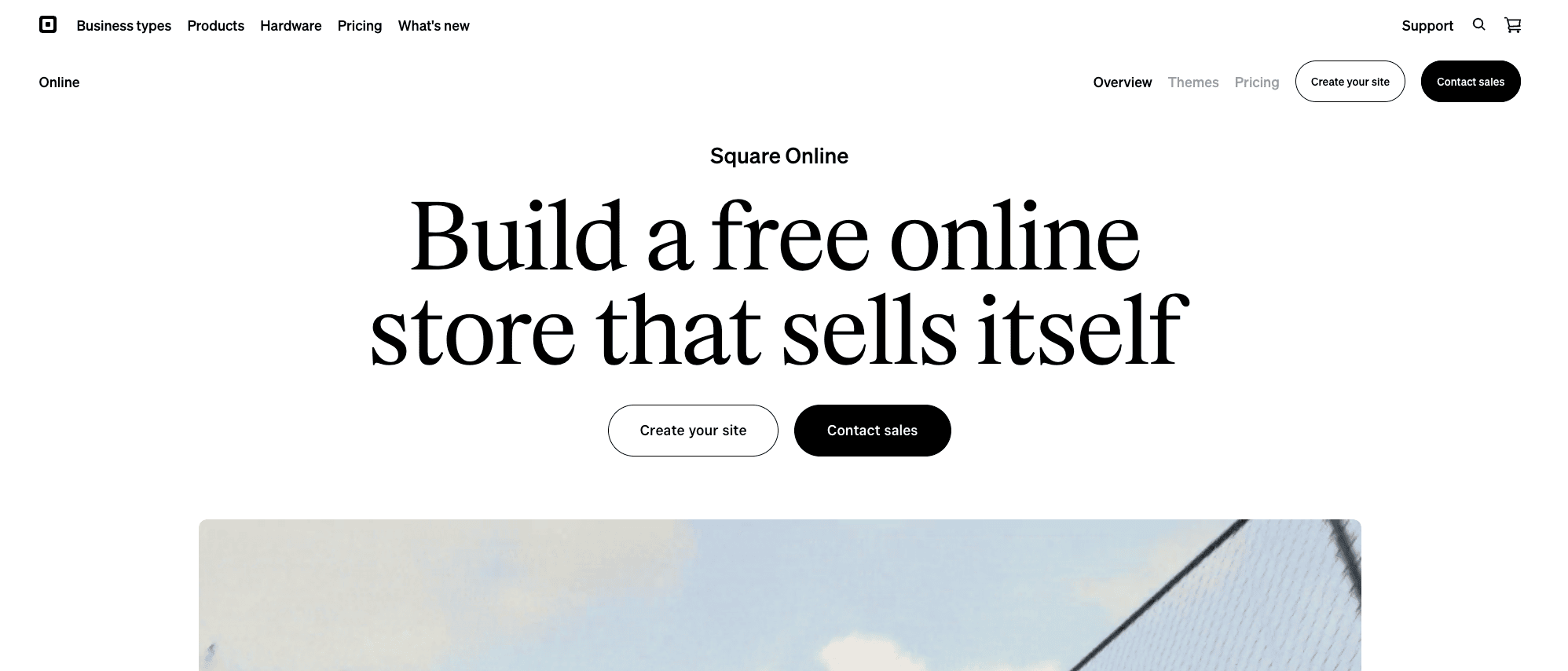 Square Online home page