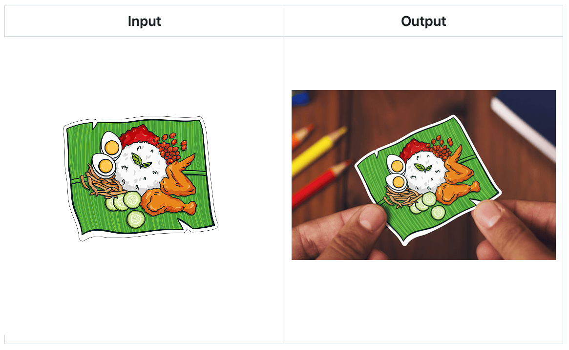 Our sticker demo created with Nano Banana