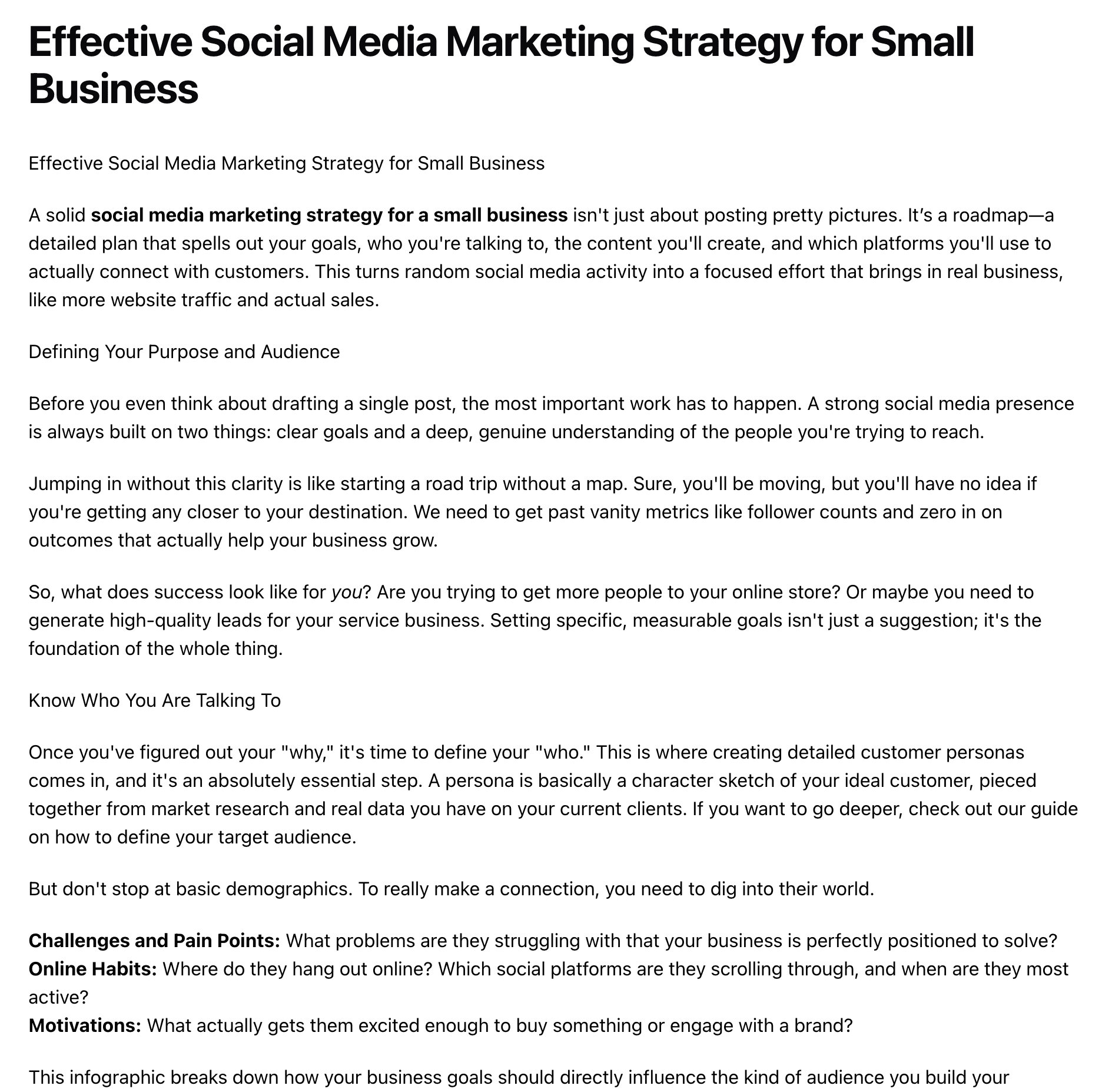 Example article from Outrank 