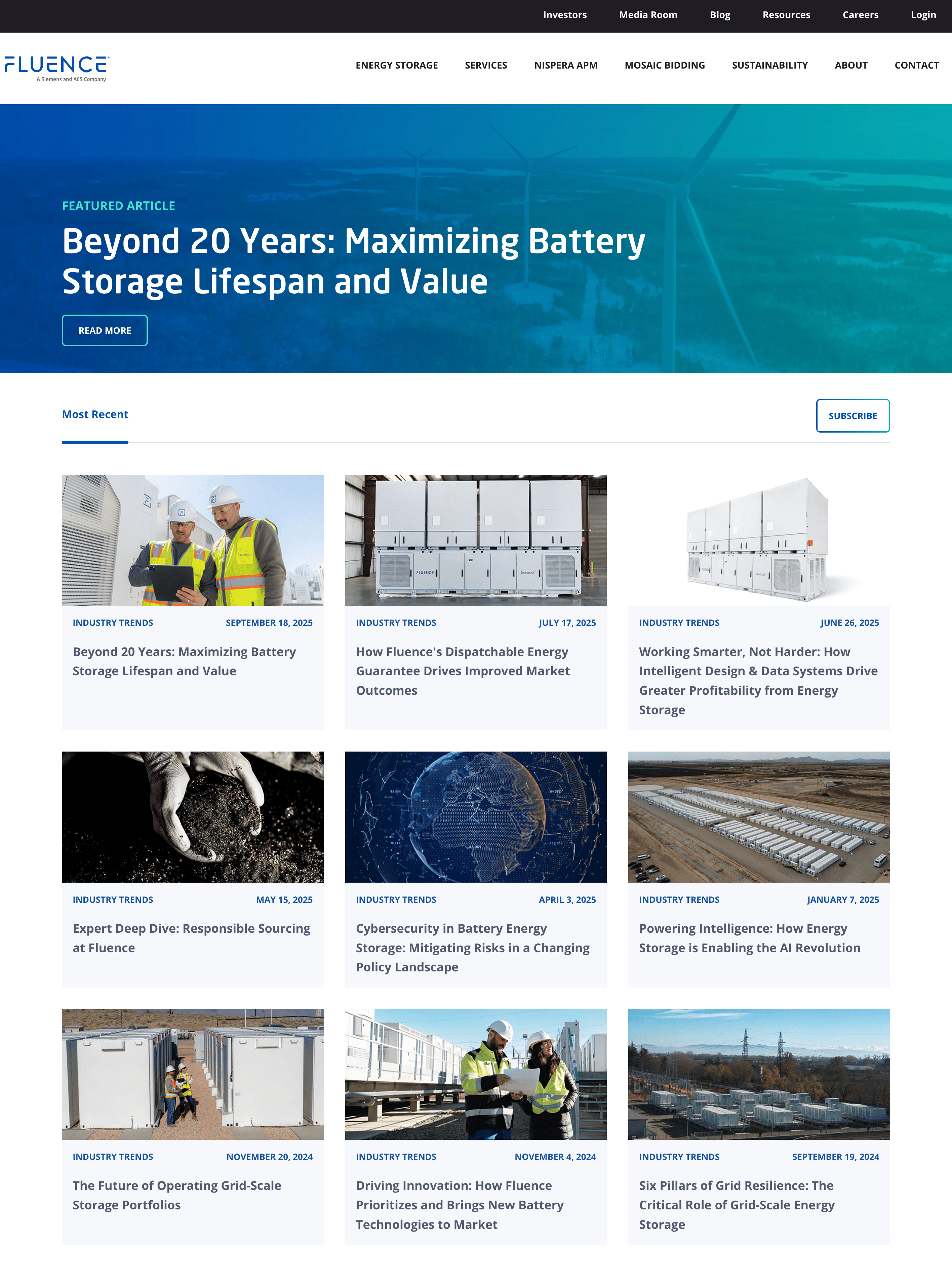 Fluence Energy blog
