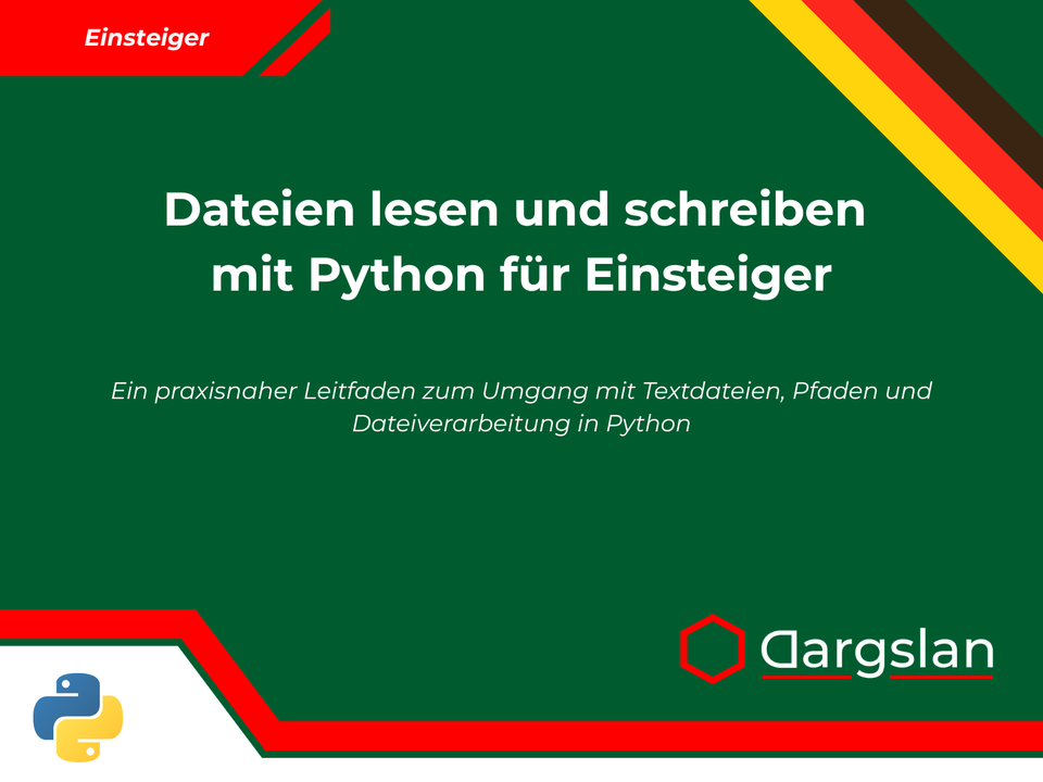 Buchrezension: Dateien lesen und schreiben mit Python für Einsteiger