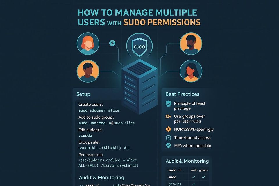 How to Manage Multiple Users with Sudo Permissions