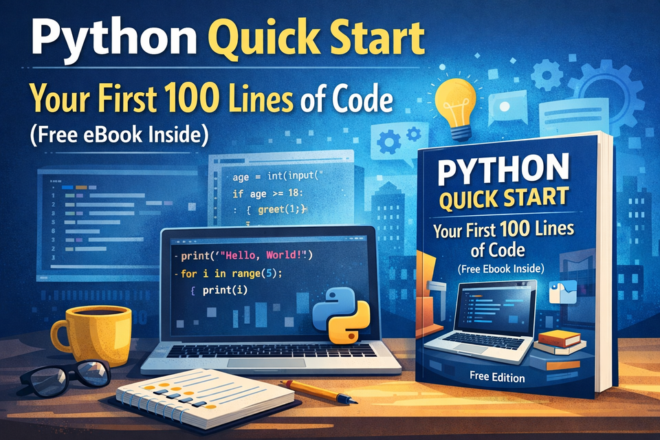 Python Quick Start: Your First 100 Lines of Code (Free eBook Inside)