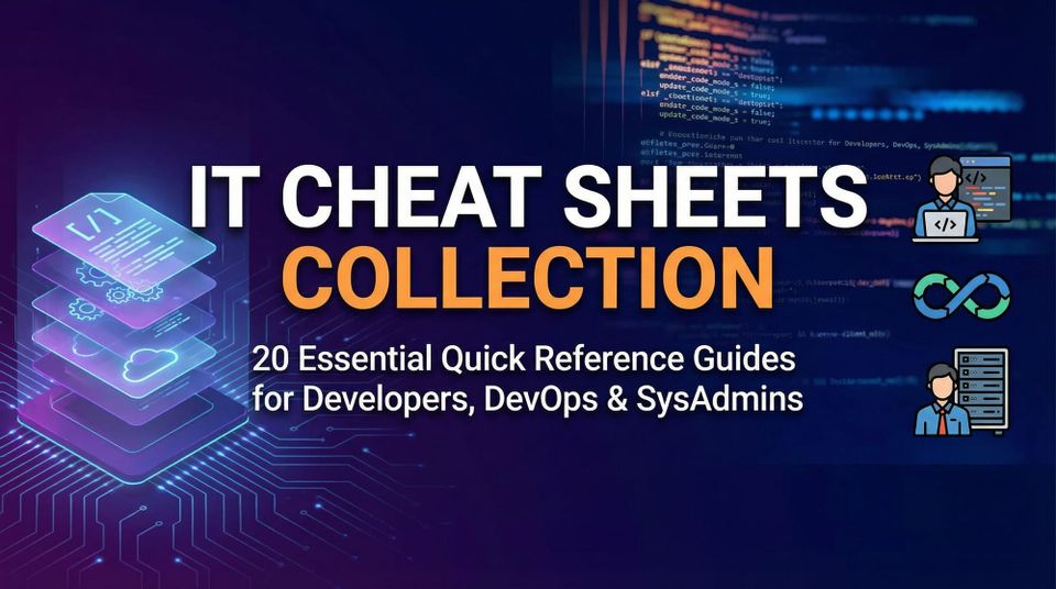 IT Cheat Sheets Collection – 20 Essential Quick Reference Guides for Developers, DevOps & SysAdmins