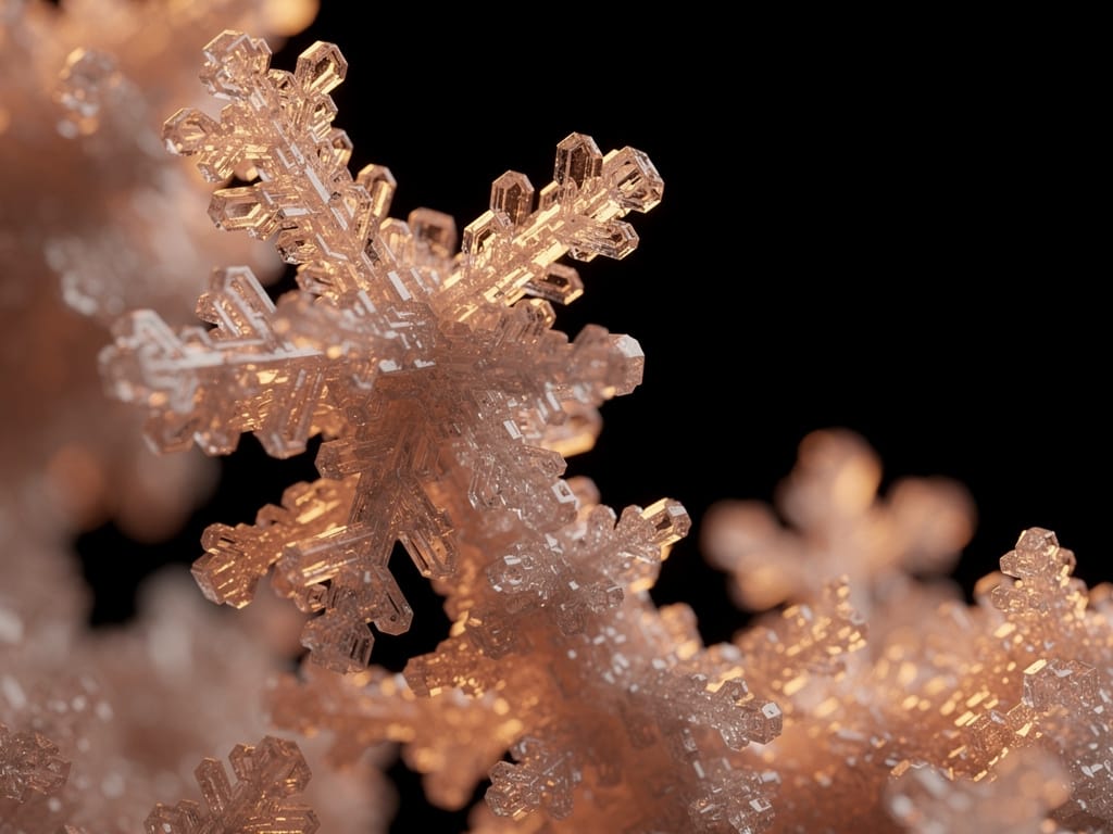 Abstract image representing sugar crystals forming