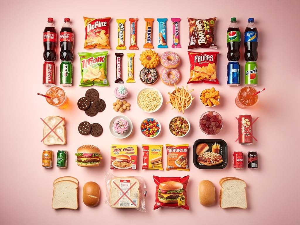 Processed foods and sugary snacks to avoid for healthy aging