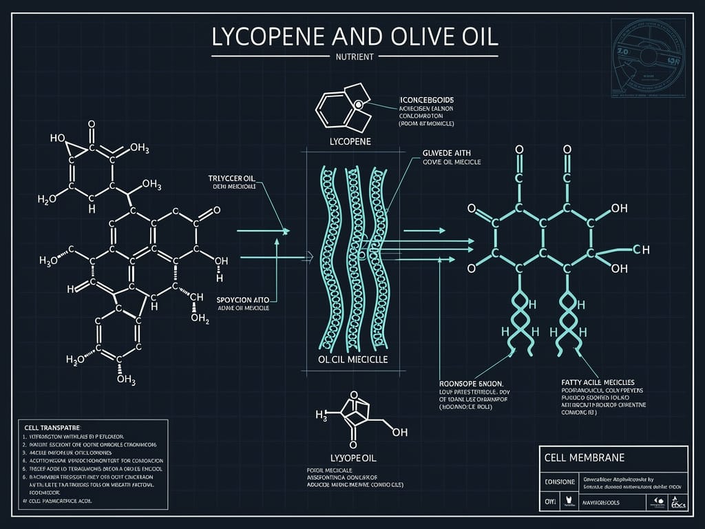 diagram showing how healthy fats help absorb antioxidants