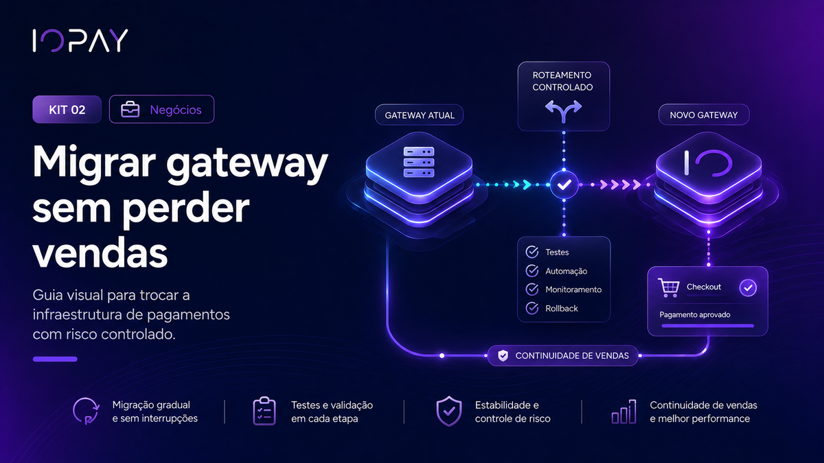 Como trocar de gateway de pagamentos sem perder vendas: guia de migração com risco controlado