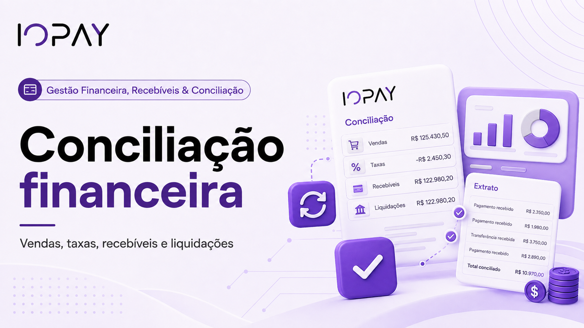 Conciliação financeira de pagamentos: como fechar vendas, taxas, recebíveis e liquidações sem depender de planilhas