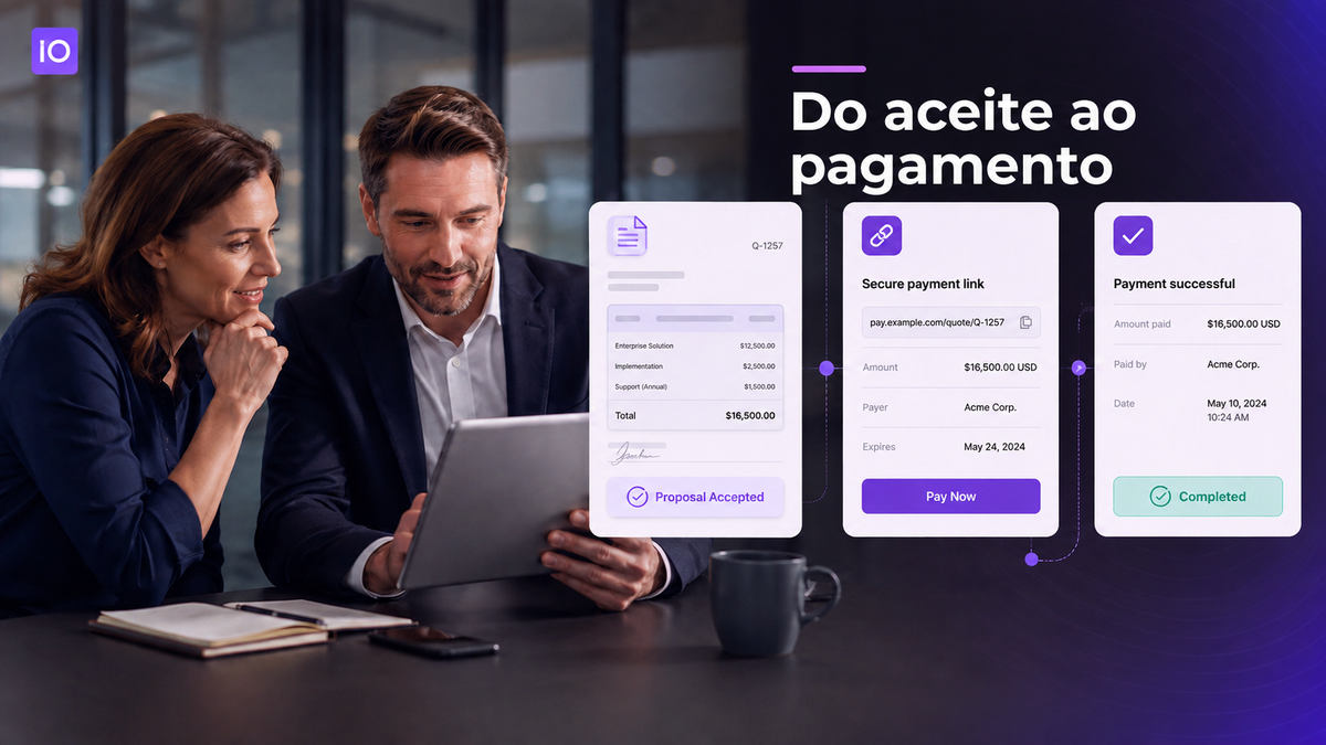 Link de pagamento para vendas B2B e orçamentos sob medida: do aceite à cobrança
