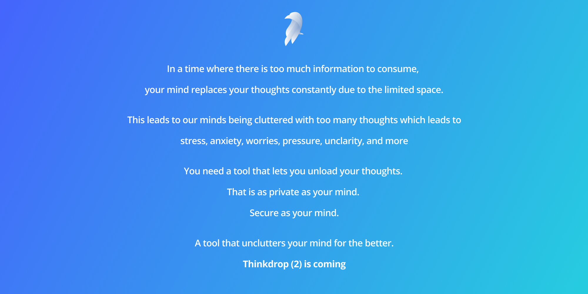 Thinkdrop 2 is coming | Daily #167