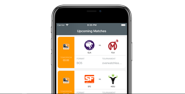 Esports Calendar iOS Release - a Free Time Project