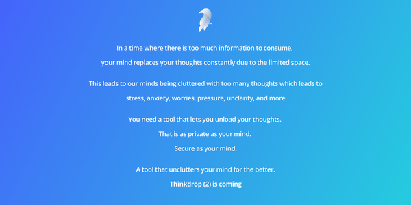 Thinkdrop 2 is coming | Daily #167