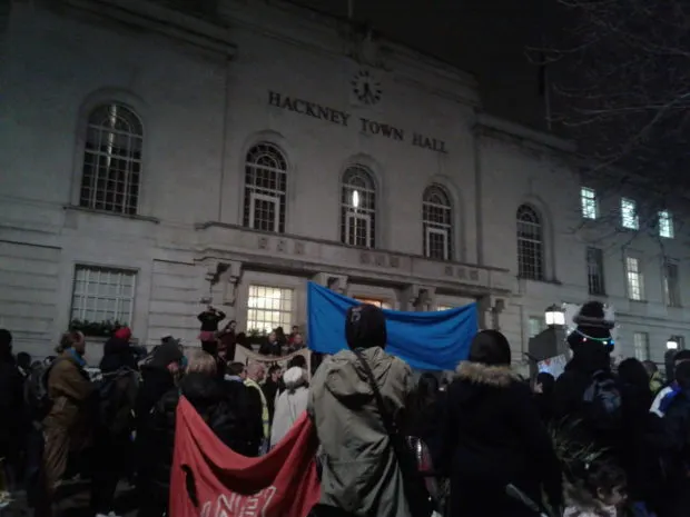 Children protest SEND cuts at Hackney Town Hall as parents address council