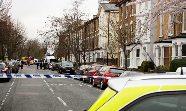Police have cordoned off the road