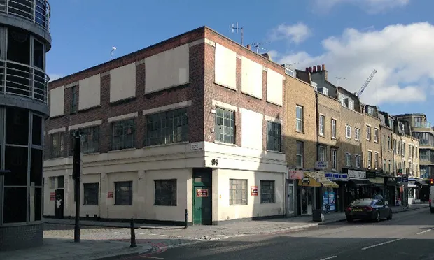 The existing 1920s building at 293 Old Street