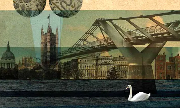 30-Second London features “bizarre, collage-like” illustrations by Nicky Ackland-Snow