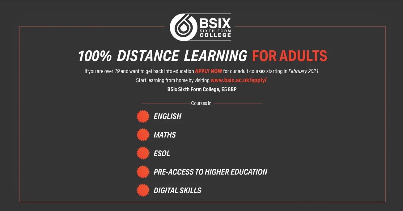 100 per cent Distance Learning for Adults: BSix Sixth Form College