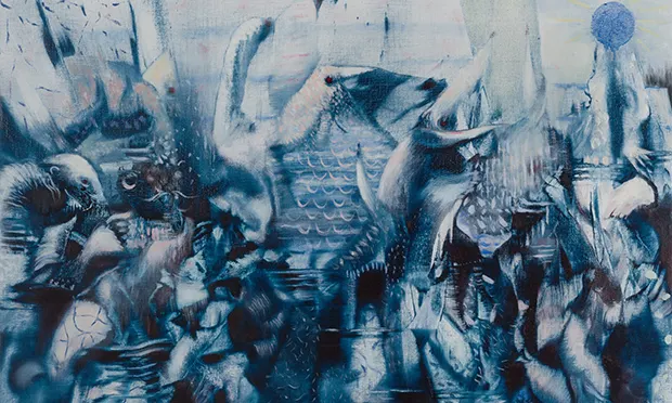 Blue is the theme of an absorbing online exhibition