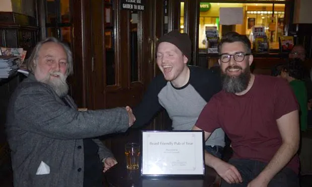 Beard friendly pub of the year award cock tavern credit Hazel Potter