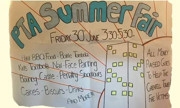 Support: the children of Berger Primary have crafted promotional material for their charitable fair
