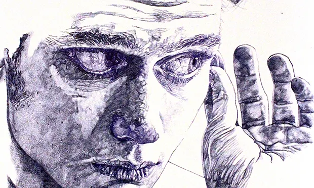 Biro drawing by Sarah Muirhead
