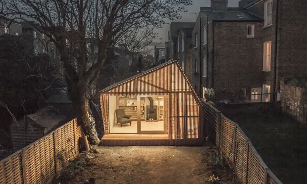 “It’s like my world”: Roland Chambers’ writing shed. Photograph: Surman Weston.