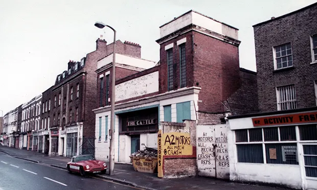 The dilapidated Castle Cinema venue