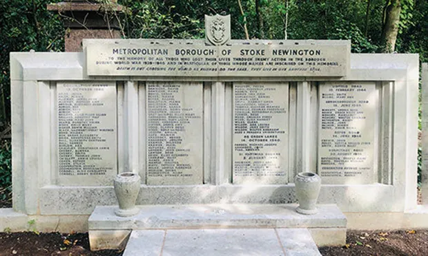 Abney Park war memorial restored ahead of 80th anniversary of Coronation Avenue bombing