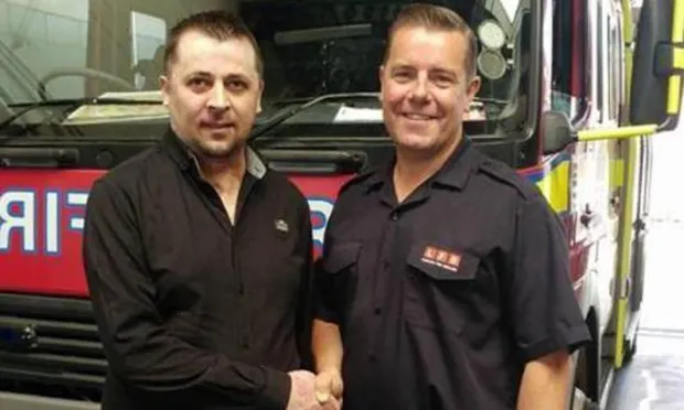 Man who survived 98 per cent burns says thanks to Homerton fire crew