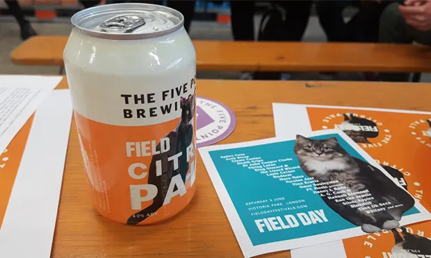 Hair of the cat: a can of Field Day Citrus Pale Ale