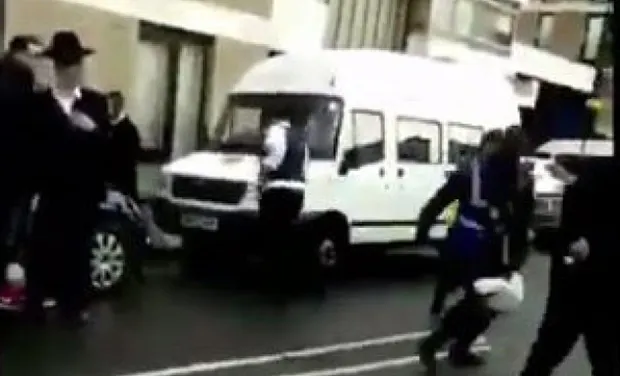 A still from footage of the incident which has been circulating online