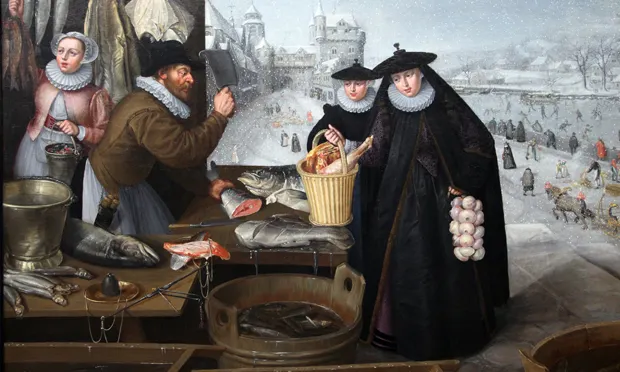 "Back then eating garlic had all the thrills of transgression and identifying with the Other': Lucas van Valckenborch's Winte