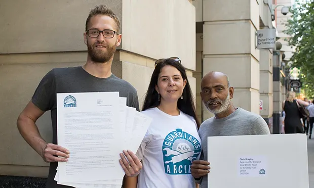 Campaigners fighting railway arches sell-off deliver petition to transport secretary