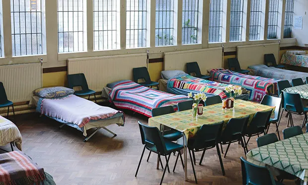 Hackney Winter Night Shelter ready for guests. (Photograph: Paul Driver)