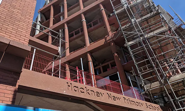 Huge pillar drops 10 floors at primary school building site