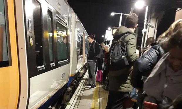 Passengers at Hackney Central station