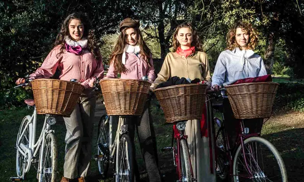 The Handlebards' all female troupe. Photograph: The Handlebards