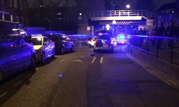 Stabbing: Police at Homerton station after knife attack