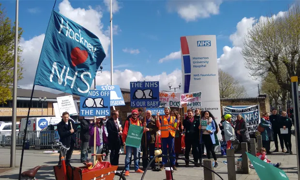 Homerton Hospital Picket Line
