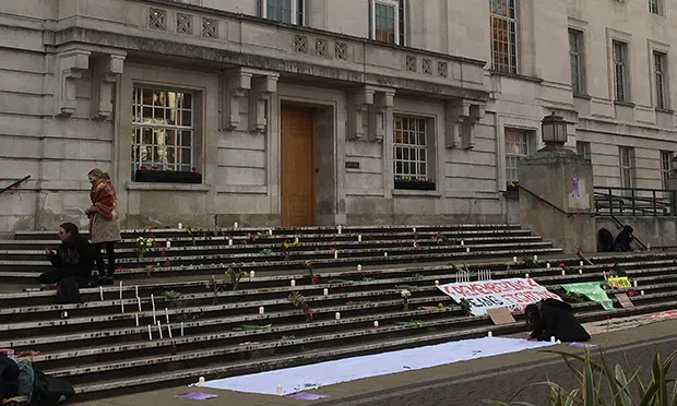 International Women’s Day: Memorial set up outside Town Hall to remember ‘struggles of the past year’