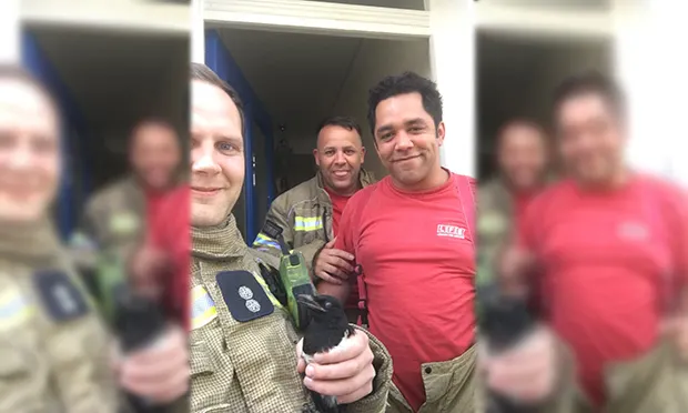 ‘Magpie’s lucky day!’ Bird saved by firefighters after falling down Clapton chimney