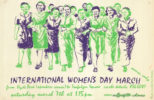 Womens Day Parade poster. Image: Lenthall Road Workshop