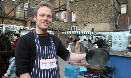 Marketchef Tom Moggach preparing kale on toast