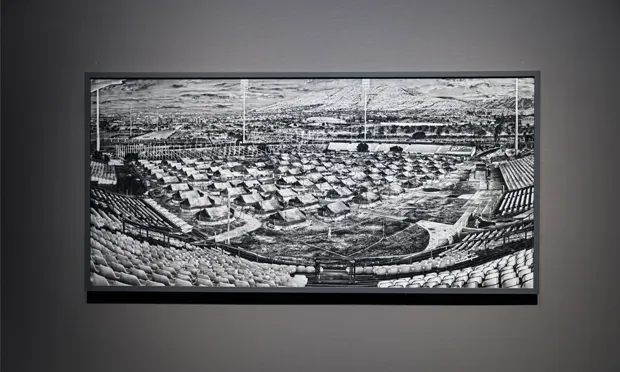 A scene from the Incoming installation. Photograph: Tristan Fewings / Getty images