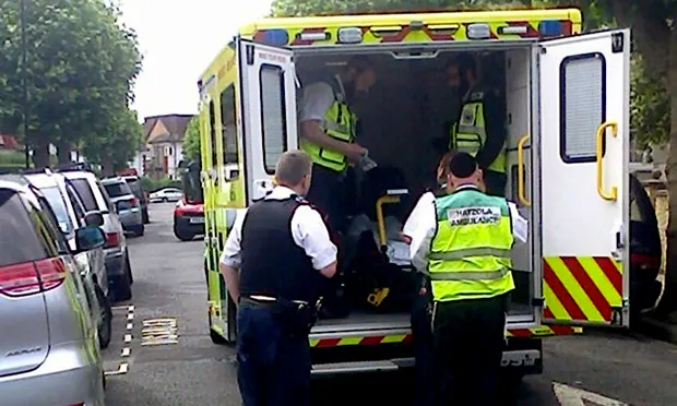 Pregnant woman in Hatzola ambulance