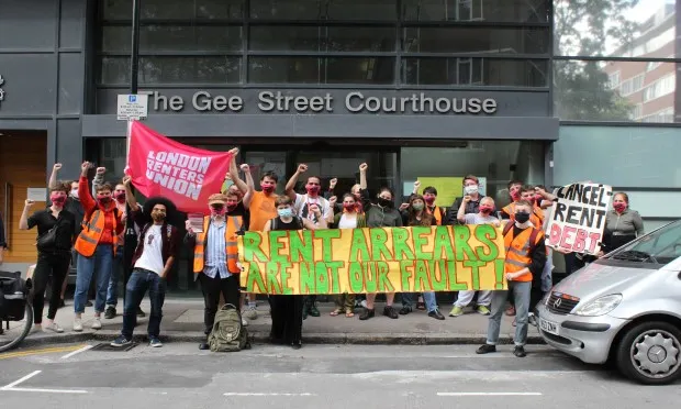 ‘Arrears are not our fault’: Hackney renters picket courthouse to demand cancellation of Covid-related debt