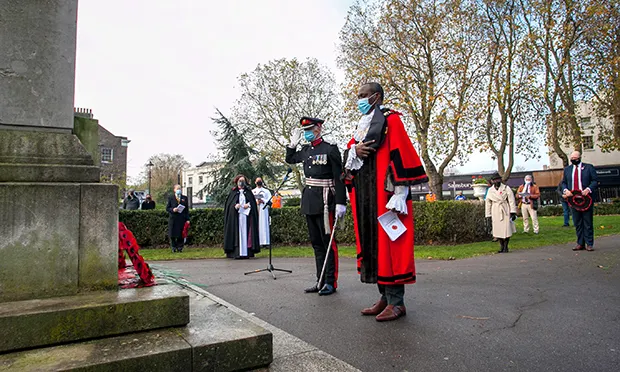 Hackney marks Remembrance Sunday with ‘small but moving’ outdoor service